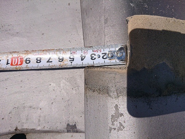 瓦横方向の寸法確認
